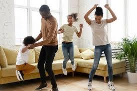family dancing