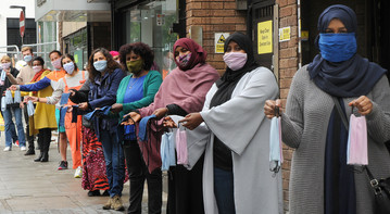 Face masks in Islington