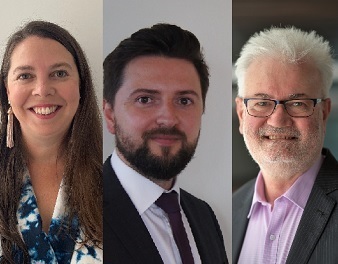 Julie Foy, Paul Clarke and Jon Cumming