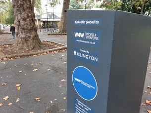 New knife bin in Islington