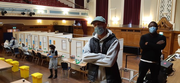 Sam Burton and Varez White at testing site