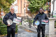 Francis Oduro and Lat Singh, winners of the 2020  caretaker and concierge of the year awards