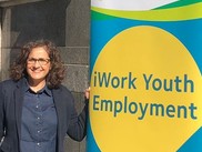 Cllr Asima Shaikh outside the Hospitality Jobs Fair held at Islington Assembly Hall