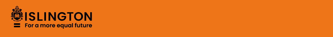 Islington Council email header banner orange