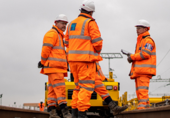 Network Rail Staff on a railway track?