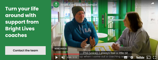 Image of Bright Lives Coaching webpage