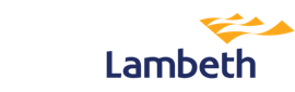 Lambeth logo header right align