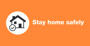 stay home safely graphic