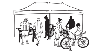 Illustration of bike market