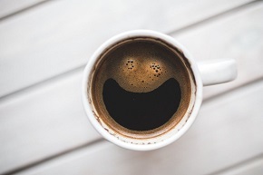 smiling coffee