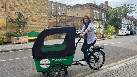 Cllr Rezina Chowdury on the new OurBike e-cargo bike