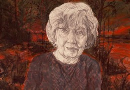 Portrait of Rosie Heilbrun, survivor of the Holocaust, by Gideon Summerfield