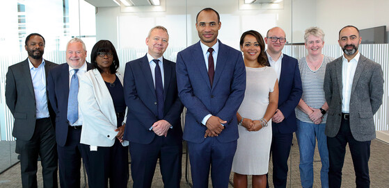 The Lambeth leadership team standing together smiling