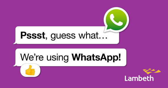 We're on WhatsApp