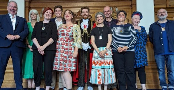 Lambeth Tour guides at graduation ceremony in lambeth town