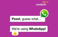 WhatsApp graphic - we're on WhatsApp