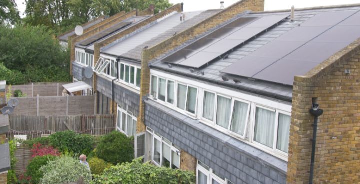 solar panels installed on resident's home