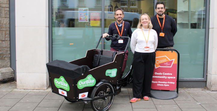new ourbike at the oasis centre