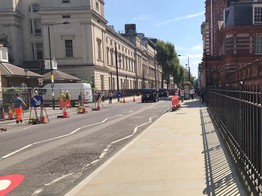 Gower Street finished pavement