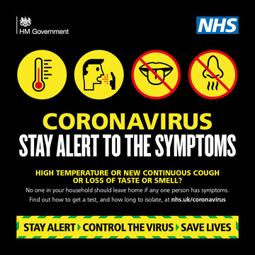 Coronavirus - stay alert to the symptoms 