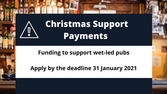 Wet led pubs christmas grant