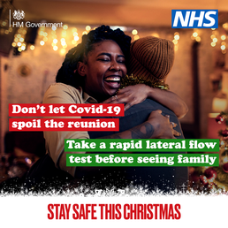 Stay safe this Christmas, take a lateral Flow test