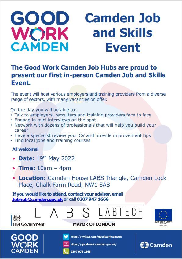 Camden Jobs and Skills Event