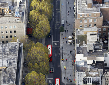 Air image of Tottenham Court Road