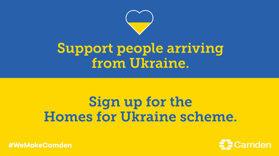 Support people arriving from Ukraine, sign up for the Homes for Ukraine scheme.