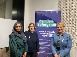 People at the opening of the Camden Safety Hub