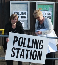Polling Station outside