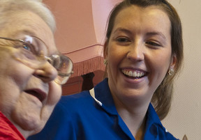 nurse with elderly lady