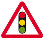 traffic lights road sign