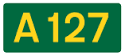 A127 road sign