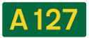 A127 road sign