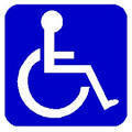Disabled sign blue badge
