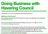 Doing business with Havering Council