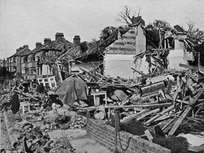  Hillfoot Avenue after bomb on April 19th 1941