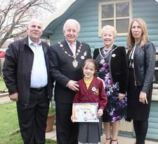 Havering in Bloom logo designer Azra Karatay