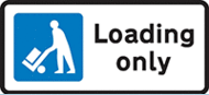 Loading bay sign