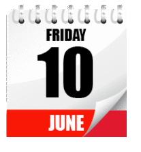 10 June calendar image