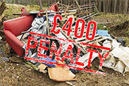 £400 fine for fly tipping