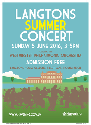 Langtons Concert 2016 poster