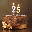 Silver Anniversary 25 year cake