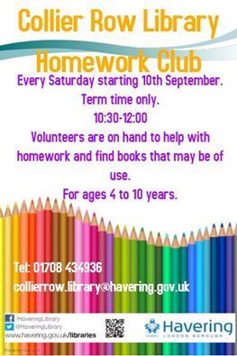 Collier Row Library Homework Club 2016