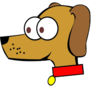 Cartoon dogs head