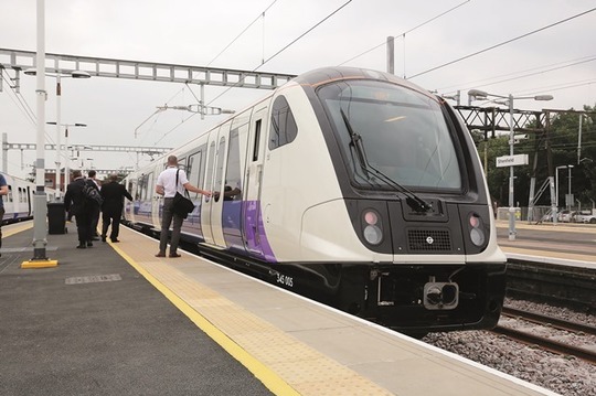 Elizabeth line train at Shenfield