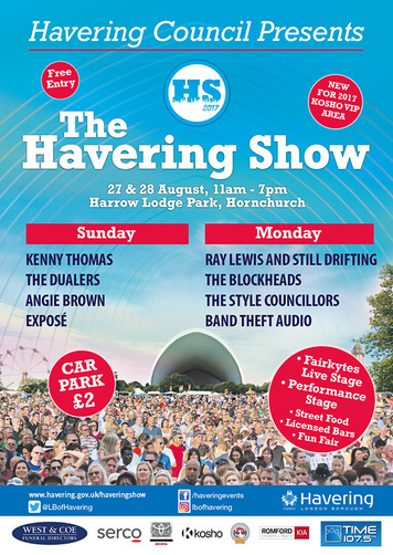 Havering Show poster July 2017