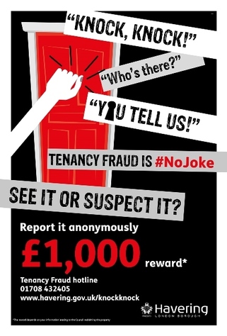 Tenancy Fraud poster July 2017