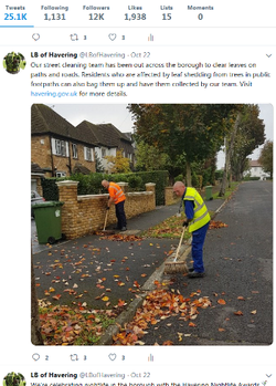 Twitter post Oct 2018